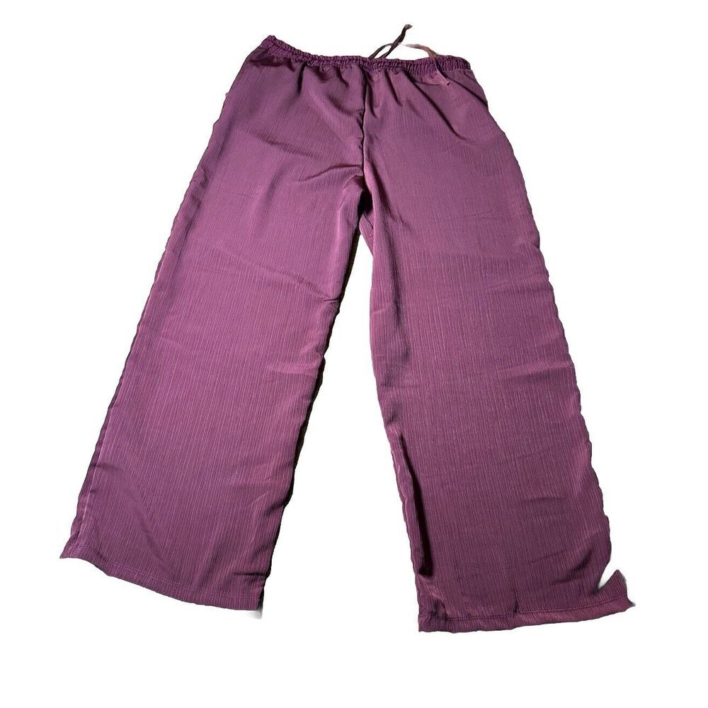 French Laundry Women's Size Large Red Pull On Wide Leg Drawstring Pants NWT